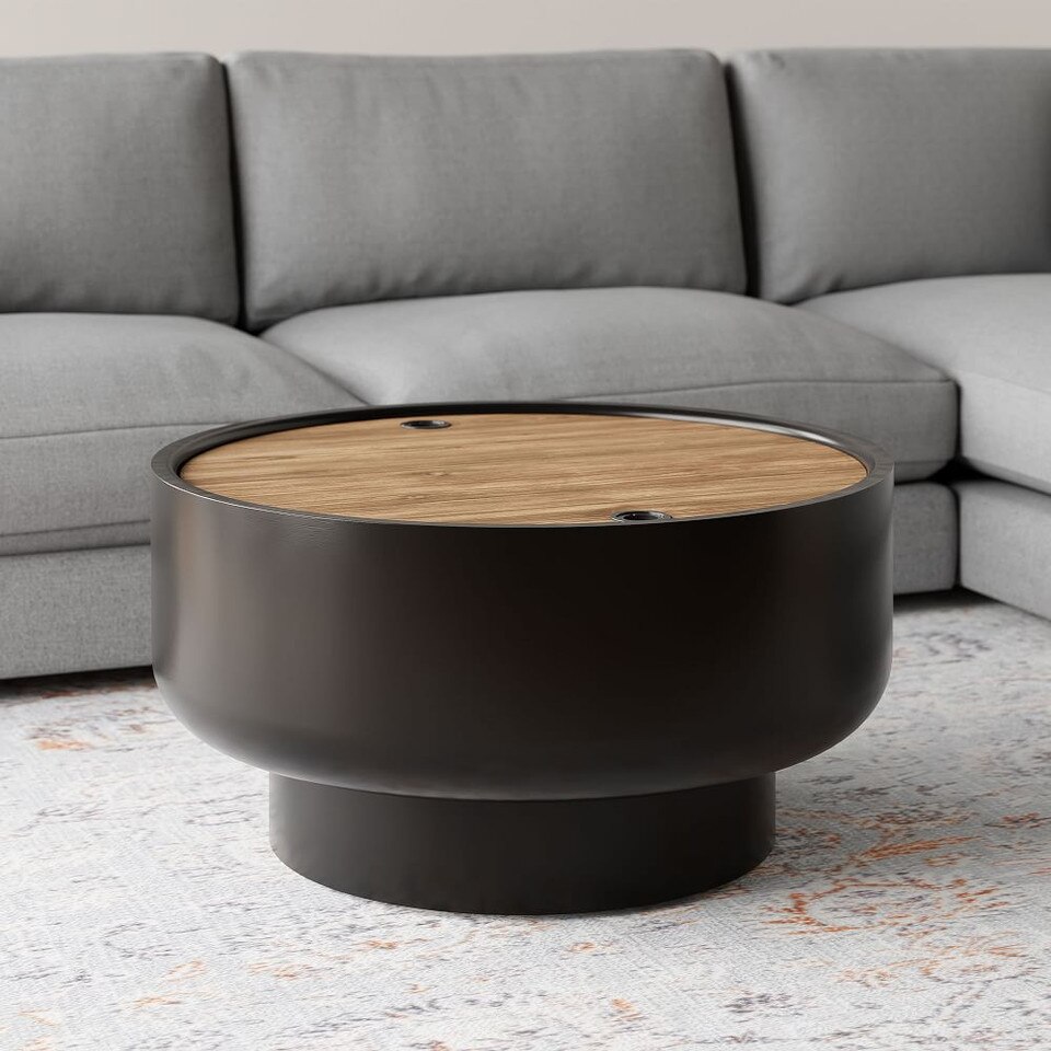 Drum Storage Coffee Table (81 cm) West Elm Australia